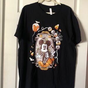 Bella Canvas Jet Black Halloween Mickey T-Shirt